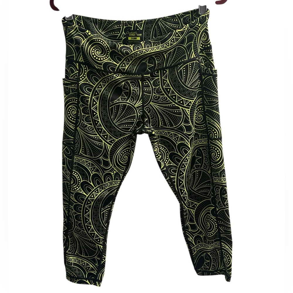 Constantly Varied Gear Capris - Size XL - Neon Zenergy - GUC